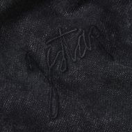 Picture of G-STAR WOMEN'S WASHED A LINE SCRIPT HOODED SWEATER IN BLACK 7