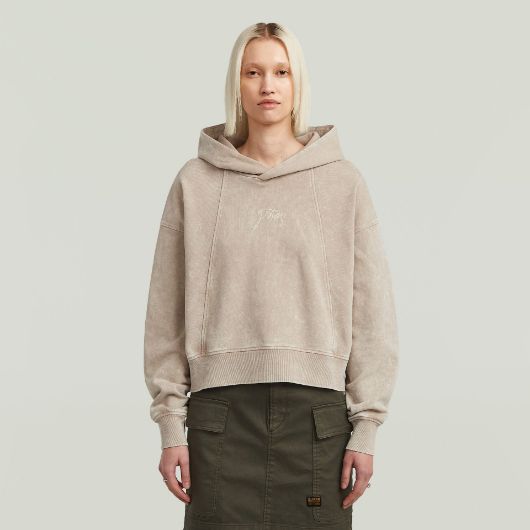 Показвай детайлите за G-STAR ДАМСКИ СУИТШЪРТ WASHED A LINE SCRIPT HOODED В БЕЖОВО 1 - FanPoint Снимка на G-STAR ДАМСКИ СУИТШЪРТ WASHED A LINE SCRIPT HOODED В БЕЖОВО 1