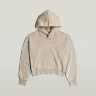Picture of G-STAR WOMEN'S WASHED A LINE SCRIPT HOODED SWEATER IN BEIGE 6