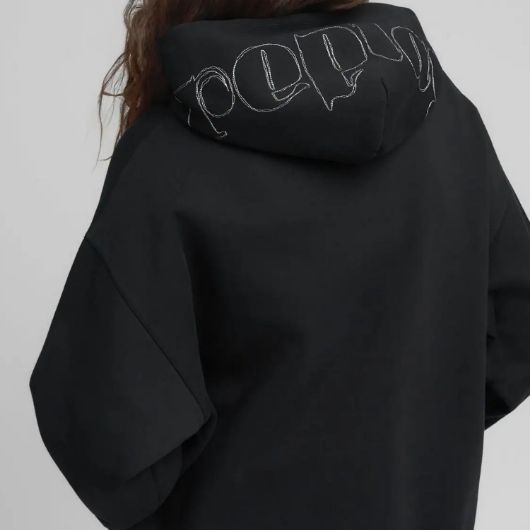 Показвай детайлите за REPLAY ДАМСКИ СУИТШЪРТ OVERSIZED SWEATSHIRT WITH PRINTED HOOD В ЧЕРНО 3 - FanPoint Снимка на REPLAY ДАМСКИ СУИТШЪРТ OVERSIZED SWEATSHIRT WITH PRINTED HOOD В ЧЕРНО 3