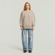 Picture of G-STAR WOMEN'S WASHED 3D SL MIX OVERSIZED SWEATER IN BEIGE 5