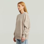 Picture of G-STAR WOMEN'S WASHED 3D SL MIX OVERSIZED SWEATER IN BEIGE 2