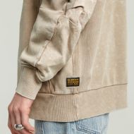 Picture of G-STAR WOMEN'S WASHED 3D SL MIX OVERSIZED SWEATER IN BEIGE 4