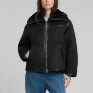 Picture of REPLAY WOMEN'S FAUX SHEARLING JACKET IN BLACK 1