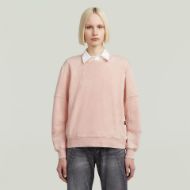 Picture of G-STAR WOMEN'S WASHED 3D SLEEVE A LINE SWEATER IN PINK 1