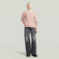 Picture of G-STAR WOMEN'S WASHED 3D SLEEVE A LINE SWEATER IN PINK 3