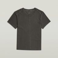 Picture of G-STAR WOMEN'S OVERDYED FRONT SEAM T-SHIRT IN ASFALT 6