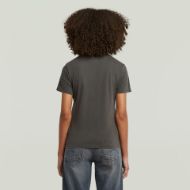 Picture of G-STAR WOMEN'S OVERDYED FRONT SEAM T-SHIRT IN ASFALT 3