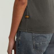 Picture of G-STAR WOMEN'S OVERDYED FRONT SEAM T-SHIRT IN ASFALT 4
