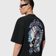 Снимка на ALLSAINTS МЪЖКА БЛУЗА С КЪС РЪКАВ REINCARNATE CREW В ЧЕРНО 5