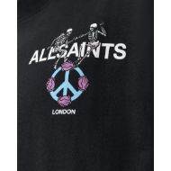 Снимка на ALLSAINTS МЪЖКА БЛУЗА С КЪС РЪКАВ REINCARNATE CREW В ЧЕРНО 8