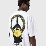 Снимка на ALLSAINTS МЪЖКА БЛУЗА С КЪС РЪКАВ SCREWED CREW В БЯЛО 4