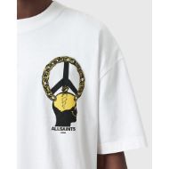 Снимка на ALLSAINTS МЪЖКА БЛУЗА С КЪС РЪКАВ SCREWED CREW В БЯЛО 3