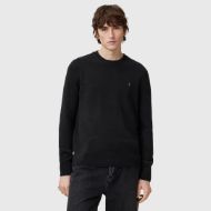 Picture of ALLSAINTS MEN'S STATTEN CREW JUMPER IN BLACK 1