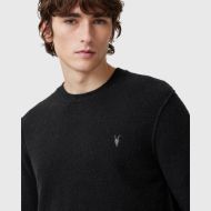 Picture of ALLSAINTS MEN'S STATTEN CREW JUMPER IN BLACK 4