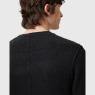 Picture of ALLSAINTS MEN'S STATTEN CREW JUMPER IN BLACK 5