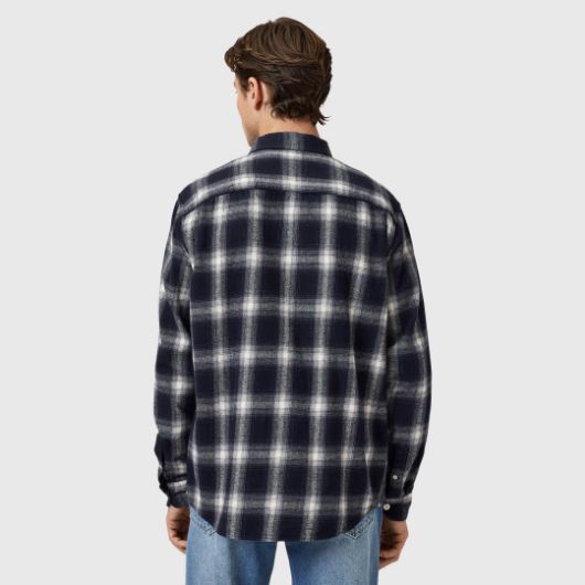 Show details for ALLSAINTS MEN'S HAVEN CHECK LONG SLEEVE SHIRT  IN AZZURRA BLUE 3 - FanPoint Picture of ALLSAINTS MEN'S HAVEN CHECK LONG SLEEVE SHIRT  IN AZZURRA BLUE 3