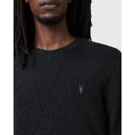 Picture of ALLSAINTS MEN'S ASPEN CREW JUMPER IN CINDER BLACK 4