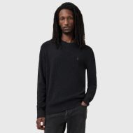 Picture of ALLSAINTS MEN'S ASPEN CREW JUMPER IN CINDER BLACK 2