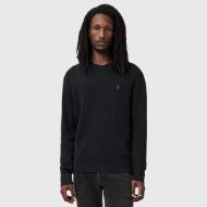 Picture of ALLSAINTS MEN'S ASPEN CREW JUMPER IN CINDER BLACK 1