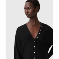 Picture of ALLSAINTS WOMEN'S HONOR V CARDIGAN  IN BLACK 3