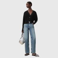 Picture of ALLSAINTS WOMEN'S HONOR V CARDIGAN  IN BLACK 5