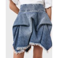 Picture of ALLSAINTS WOMEN'S CRISSY DENIM SKIRT IN VINTAGE INDIGO 4