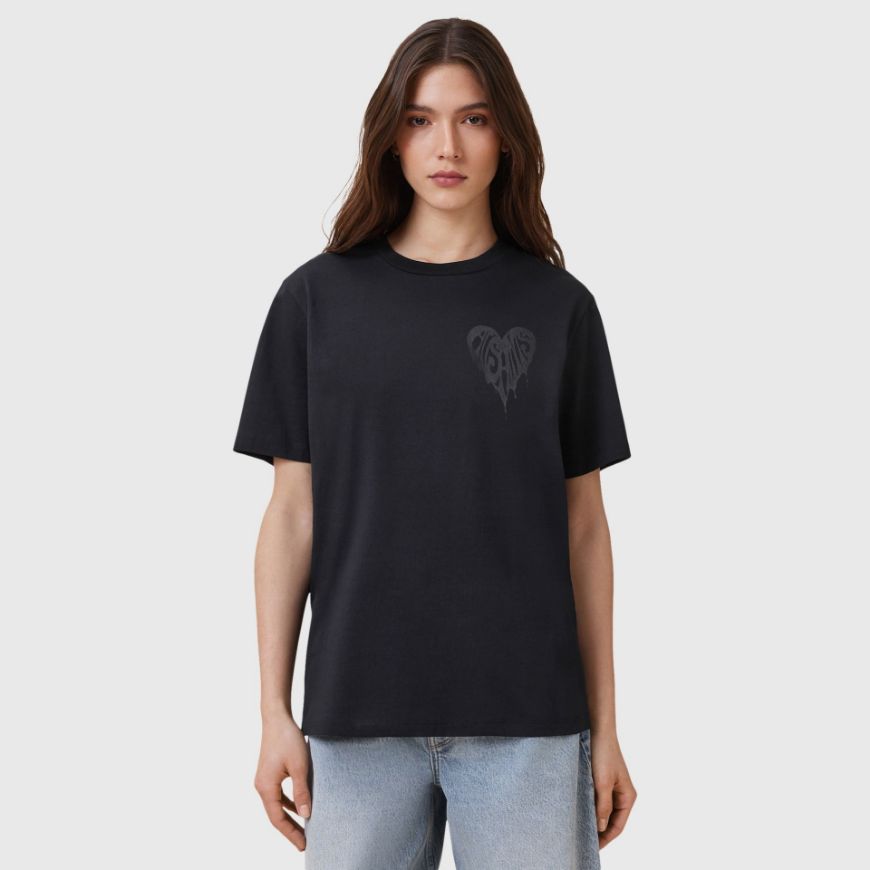 Снимка на ALLSAINTS ДАМСКА БЛУЗА POSTER BOYFRIEND В ЧЕРНО