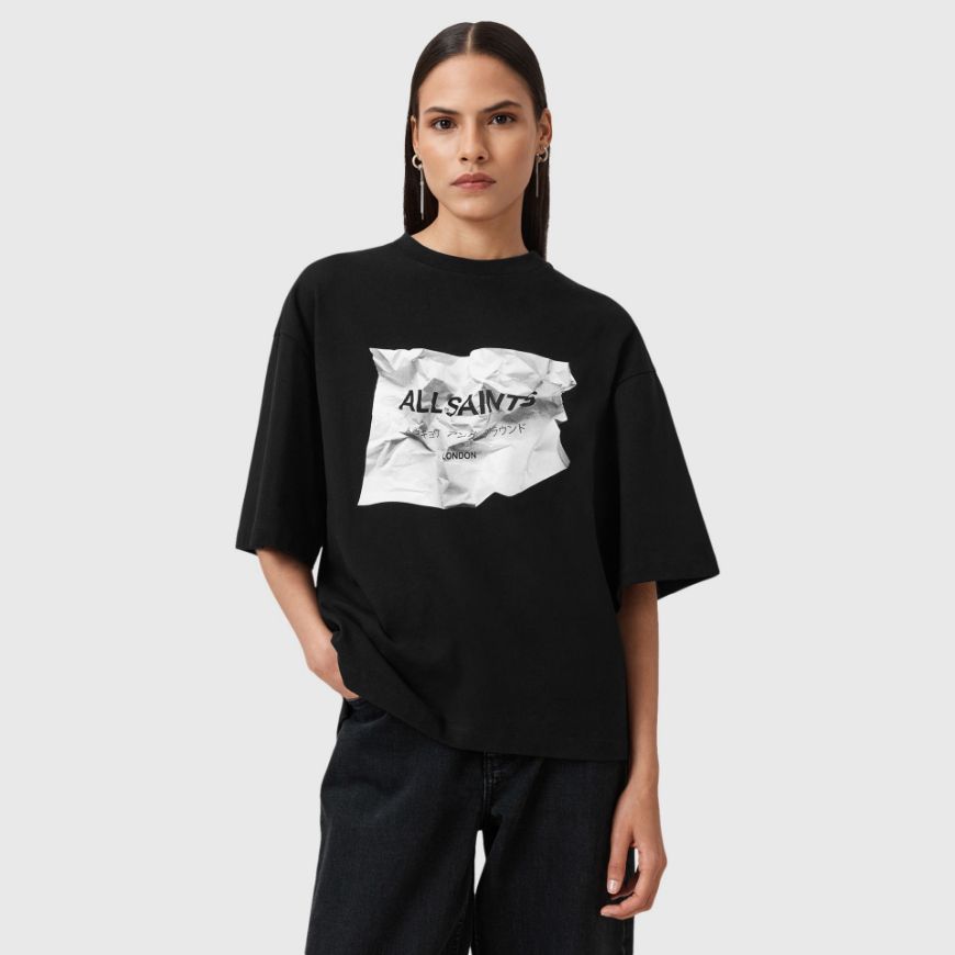 Снимка на ALLSAINTS ДАМСКА БЛУЗА SCRUNCH AMELIE В ЧЕРНО