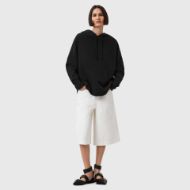 Picture of ALLSAINTS WOMEN'S ETTI SCRUNCH HOODY IN BLACK 4