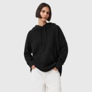 Picture of ALLSAINTS WOMEN'S ETTI SCRUNCH HOODY IN BLACK 3