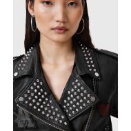 Снимка на ALLSAINTS ДАМСКО КОЖЕНО ЯКЕ COLLEGE BIKER В ЧЕРНО 4