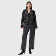 Снимка на ALLSAINTS ДАМСКО КОЖЕНО ЯКЕ COLLEGE BIKER В ЧЕРНО 7