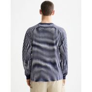 Picture of SCOTCH&SODA MEN'S RELAXED FIT STRIPED HENLEY IN NAVY/WHITE STRIPE 5