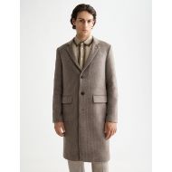 Picture of SCOTCH&SODA MEN'S CLASSIC WOOL COAT IN MEDIUM BEIGE 4