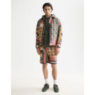 Picture of SCOTCH&SODA MEN'S PATCHWORK MOUNTAIN PRINT OVERSHIRT IN MULTICOLOUR 7