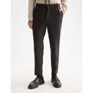 Picture of SCOTCH&SODA MEN'S FINCH - TAILORED JERSEY REGULAR TAPERED JOGGER IN DARK BROWN 4