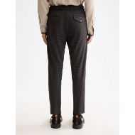 Picture of SCOTCH&SODA MEN'S FINCH - TAILORED JERSEY REGULAR TAPERED JOGGER IN DARK BROWN 5