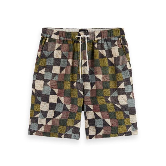 Показвай детайлите за SCOTCH&SODA MEN'S FAVE2 - PRINTED TENCEL REGULAR FIT BERMUDA SHORT IN NAVY MULTICOLOUR Снимка на SCOTCH&SODA MEN'S FAVE2 - PRINTED TENCEL REGULAR FIT BERMUDA SHORT IN NAVY MULTICOLOUR