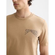 Picture of SCOTCH&SODA MEN'S REGULAR FIT LEFT CHEST LOGO T-SHIRT IN MEDIUM BEIGE 6