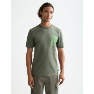 Picture of SCOTCH&SODA MEN'S REGULAR FIT LEFT CHEST LOGO T-SHIRT IN DARK GREEN 4
