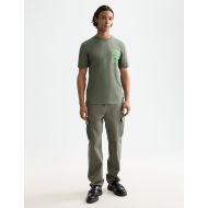 Picture of SCOTCH&SODA MEN'S REGULAR FIT LEFT CHEST LOGO T-SHIRT IN DARK GREEN 7