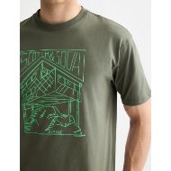 Picture of SCOTCH&SODA MEN'S RELAXED FIT SCOTCH & SODA LOGO T-SHIRT IN DARK GREEN 5