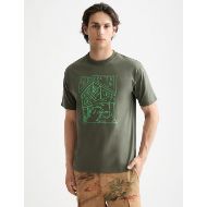 Picture of SCOTCH&SODA MEN'S RELAXED FIT SCOTCH & SODA LOGO T-SHIRT IN DARK GREEN 4