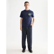 Picture of SCOTCH&SODA MEN'S REGULAR FIT FRONT + BACK AW T-SHIRT IN NAVY 7