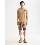 Picture of SCOTCH&SODA MEN'S RELAXED FIT FRONT + BACK AW T-SHIRT IN MEDIUM BEIGE 7