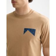 Picture of SCOTCH&SODA MEN'S RELAXED FIT FRONT + BACK AW T-SHIRT IN MEDIUM BEIGE 6