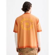 Picture of SCOTCH&SODA MEN'S LOOSE FIT GARMENT DYE AW T-SHIRT IN DARK ORANGE 5