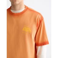 Picture of SCOTCH&SODA MEN'S LOOSE FIT GARMENT DYE AW T-SHIRT IN DARK ORANGE 6