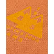 Picture of SCOTCH&SODA MEN'S LOOSE FIT GARMENT DYE AW T-SHIRT IN DARK ORANGE 3